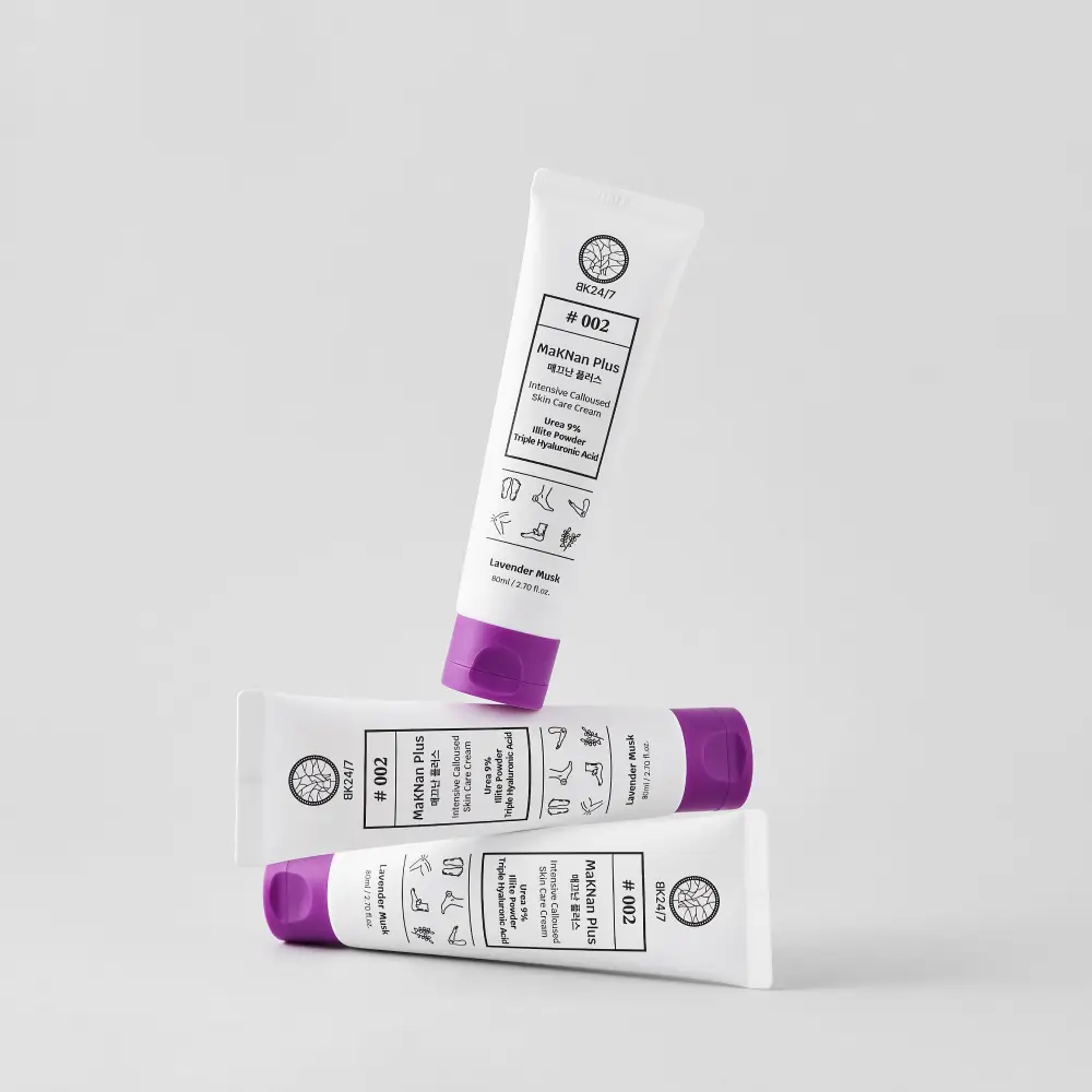 BK24/7 매끄난발 매끄난플러스 고보습 풋크림 각질크림 라벤더머스크향 80ml