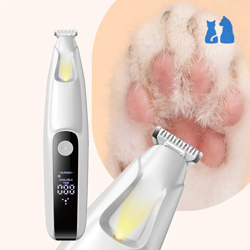 수린펫 저소음 애견 클리퍼 강아지 고양이 발바닥 바리깡 LED
