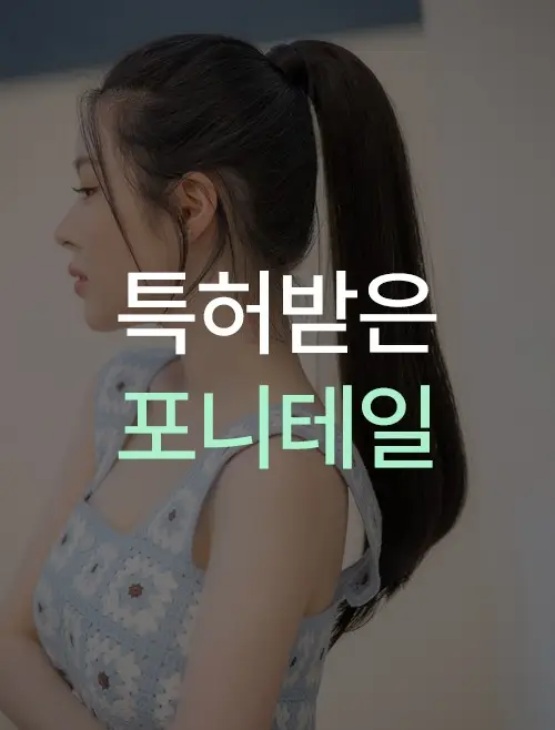 누가해도 티안나는 벨크로 포니테일