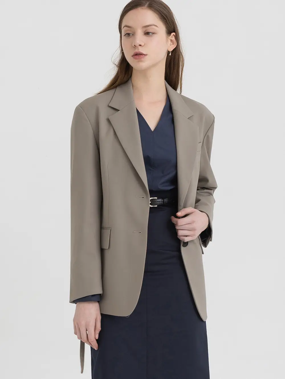 PERR Wool String Lace Up Jacket (khaki)
