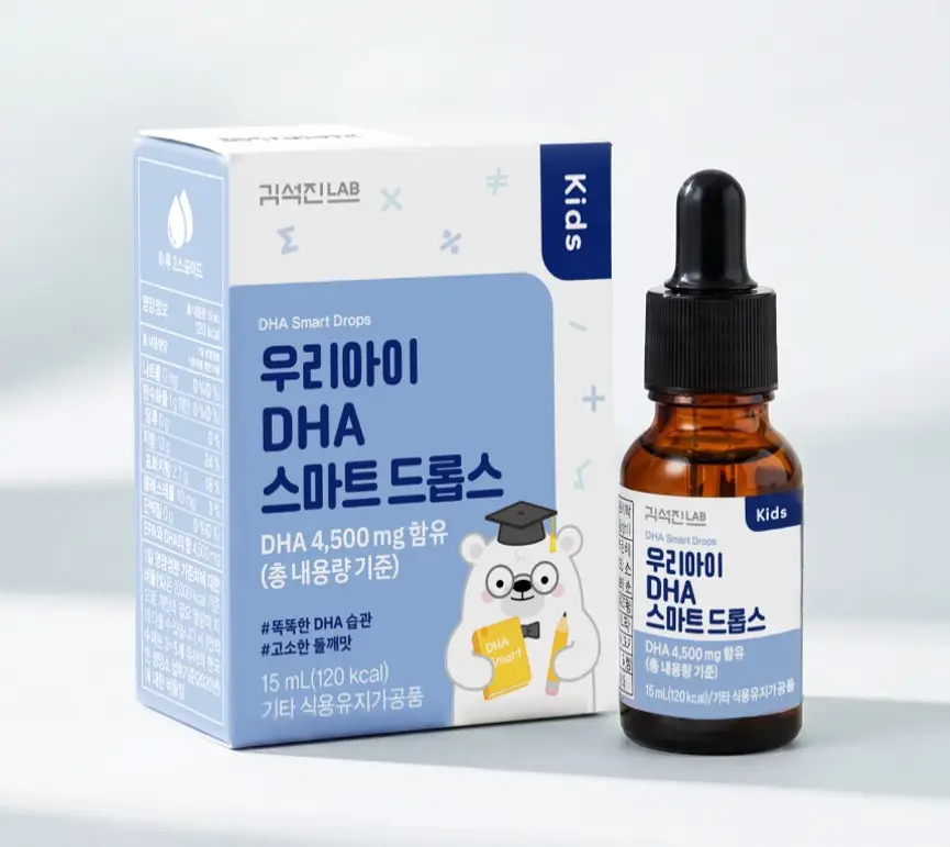 김석진LAB 우리 아이 DHA 스마트 드롭스 1BOX