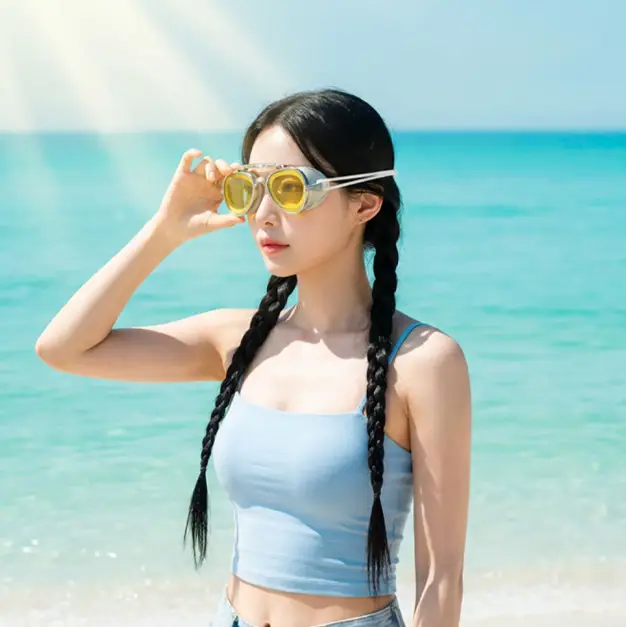 다이비프로 선글라스 물안경 * 1개 (색상: 랜덤 발송)