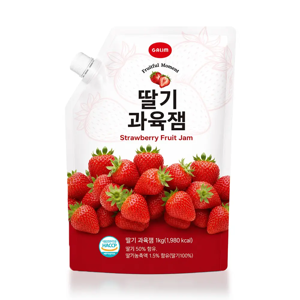 가림 딸기과육잼 1kg (국내산 딸기 50%함유로 과육이 씹히는 과육잼)