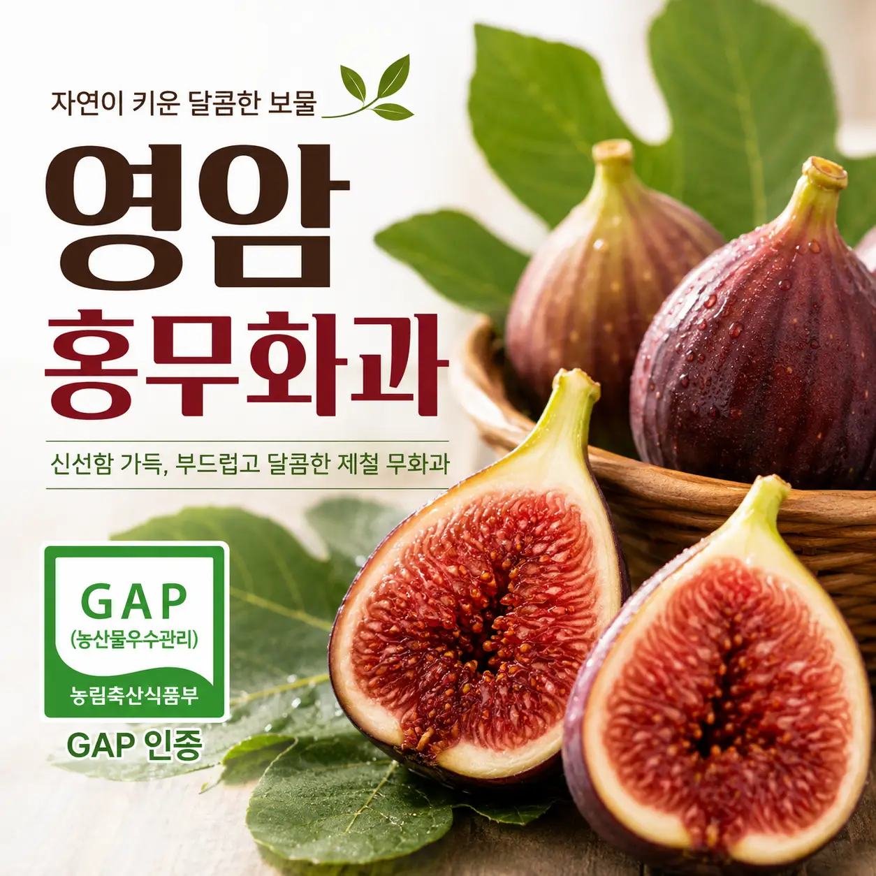 제철에 만나는 달콤함 GAP 영암 홍무화과 500g